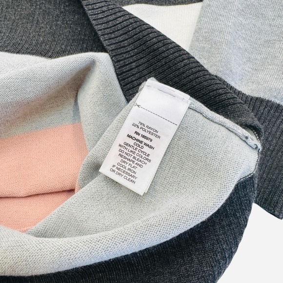 Cable & Gauge NWT Striped Turtleneck Sweater XL - Picture 5 of 6